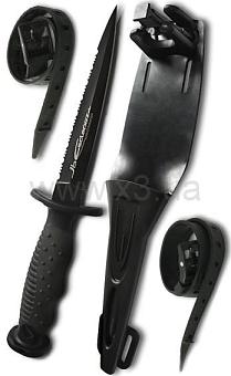 ESCLAPEZ Long Dagger Silex inox