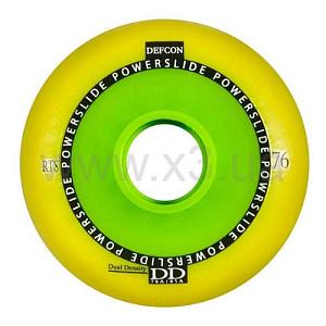 POWERSLIDE Набор колес Defcon RTS 76mm, 4-Pack yellow 2015