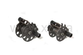 PELENGAS Катушка алюминиевая с нержавеющим кронштейном 65 мм под ружье