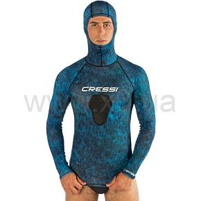 CRESSI SUB Рашгард BLUE HUNTER со шлемом (для подводной охоты)