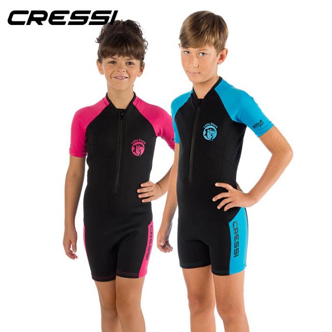 Детские гидрокостюмы CRESSI SUB LITTLE SHARK 2 мм — защита и комфорт для юных пловцов