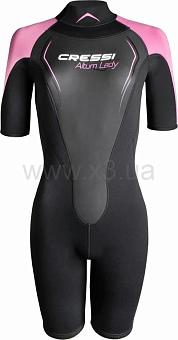 CRESSI SUB ALTUM LADY 3MM SHORTY WETSUIT BLACK/PINK