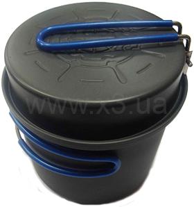 TRAMP Кастрюля-кружка 0,9 л анодированная с крышкой-сковородкой