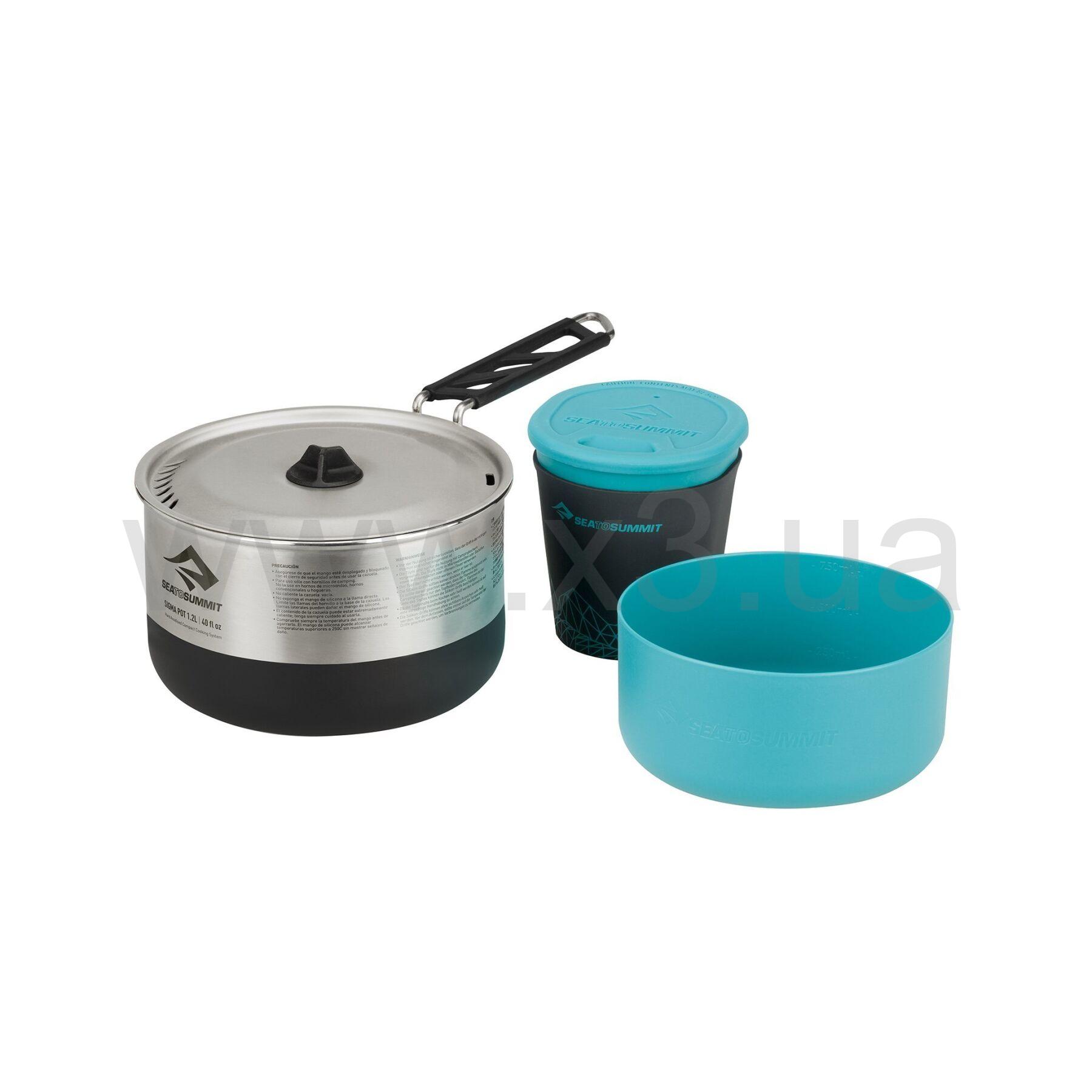 SEA TO SUMMIT Sigma Cookset 1.1 набор посуды (Pacific Blue/Silver)