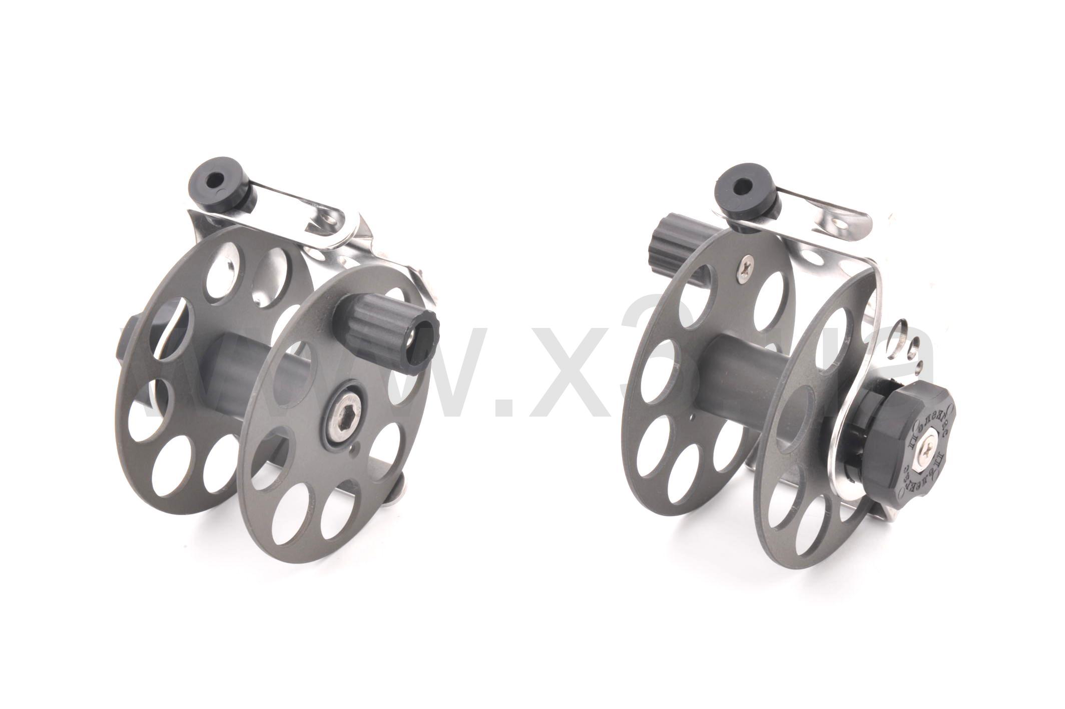 PELENGAS Катушка алюминиевая с нержавеющим кронштейном 75 мм