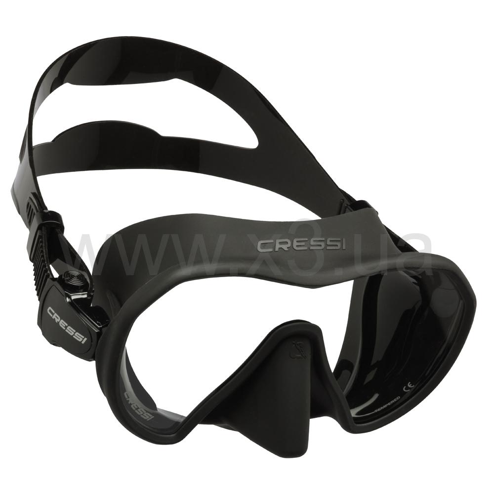 CRESSI SUB MASK Z-1 MASK BLACK (моностекло, безрамочная)