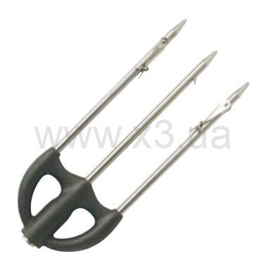 SALVIMAR Насадка трёхзубая нержавеющая, 2 флажка на нейлоне