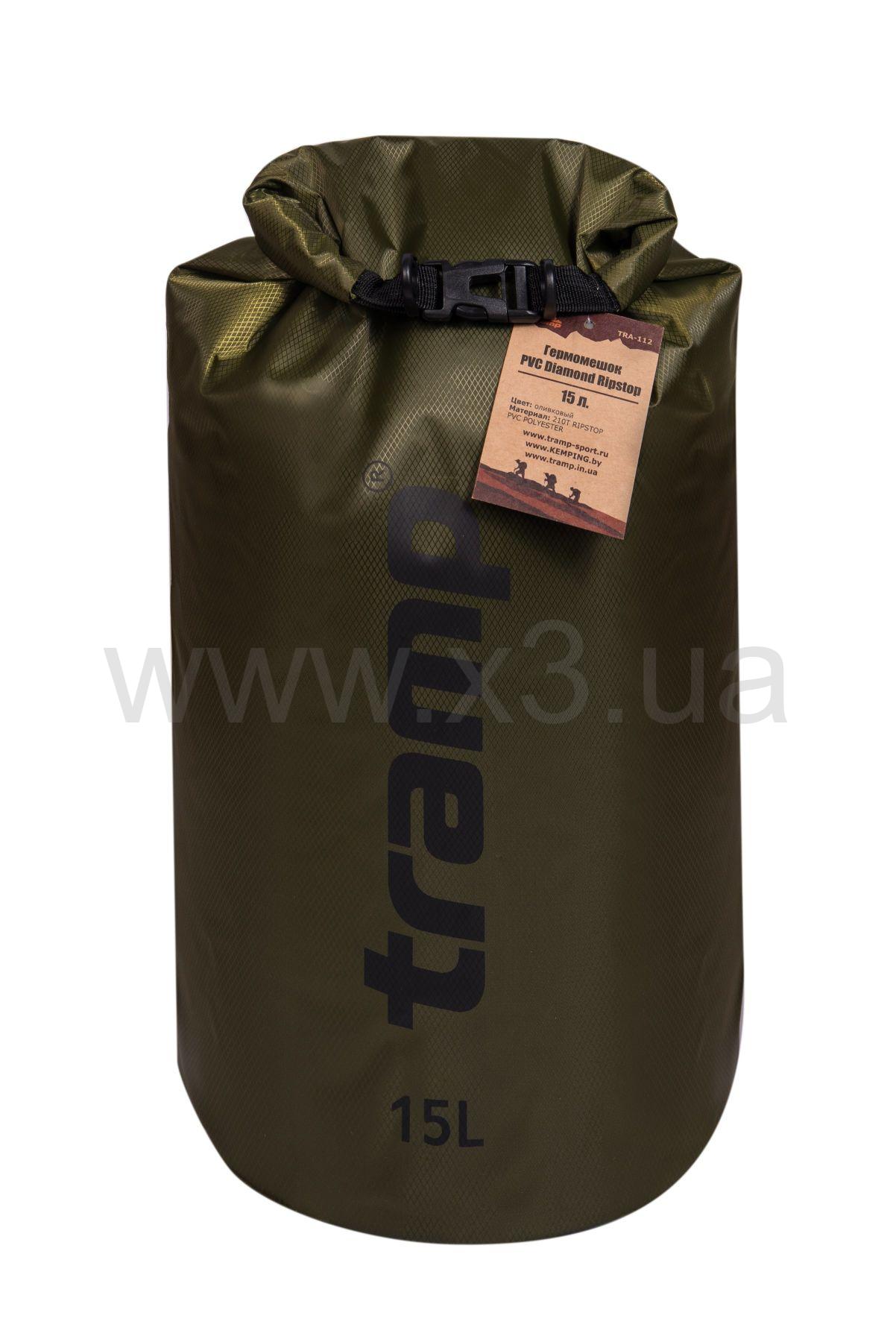 TRAMP Гермомешок PVC Diamond Rip-Stop 15л