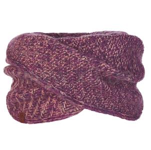 BUFF KNITTED WRAP AGNA violet