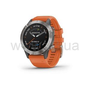 GARMIN fēnix 6 Titanium with Ember Orange Band