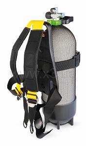 BEST DIVERS Tank BACK PACK with shoulders and S.STEEL BUCKLE AB0415