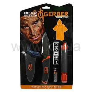 GERBER Фонарь+нож+пончо Bear Grylls