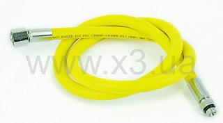 BEST DIVERS Hose STANDARD Octopus 100 cm 9/16"F-3/8"M YELLOW AE0340
