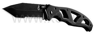 GERBER Нож Paraframe 2 Tanto Clip Folding Knife, блистер, прямое-серрейторное лезвие