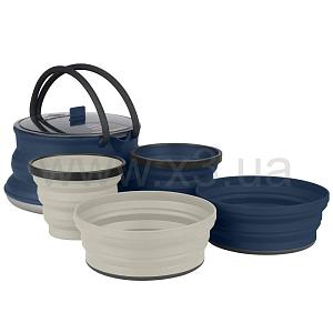 SEA TO SUMMIT Set 12 (Navy Kettle, Navy Bowl & Mug, Sand Bowl & Mug) набор посуды