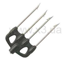 SALVIMAR Насадка четырёхзубая утяжелённая нержавеющая на нейлоне