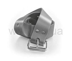 C4 MARSEILLAISE silver silicone belt with s.s. buckle