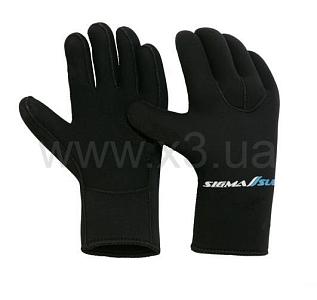 SIGMASUB Перчатки пятипалые (Нейлон/нейлон) 3 мм