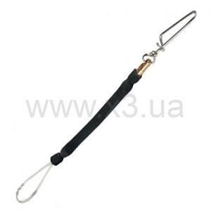 BS DIVER Аммортизатор резиновый с карабином SNAP и вертлюгом