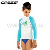 CRESSI SUB Rash Guard Long kids бело голубая