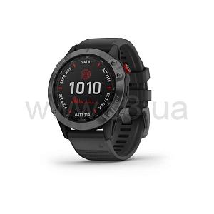 GARMIN fenix 6 Pro Solar, Black with Slate Band