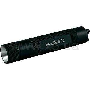 FENIX E01 черный в подарочной упак. (10 лм, 1хААА)