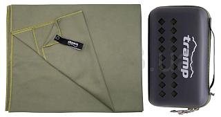 TRAMP Полотенце из микрофибры 75х150 XL dark-green UTRA-161