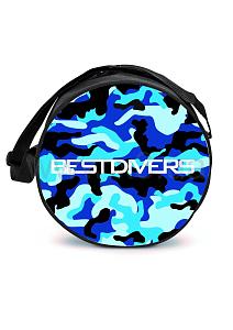 BEST DIVERS Regulator bag ROUND MIMETIC BLUE