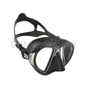 CRESSI SUB ZEUS MASK BLACK/FRAME SILVER