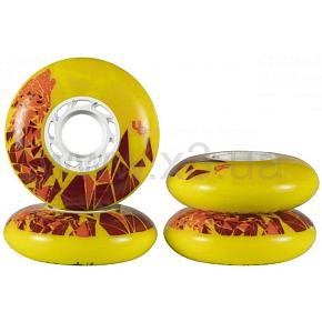 POWERSLIDE Набор колес 4 шт Wolf (Bullet Radius) 72mm/86a,yellow 2018