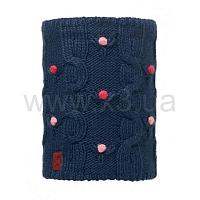 BUFF JUNIOR KNITTED & POLAR NECKWARMER DYSHA dark navy