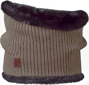 BUFF KNITTED COLLAR ADALWOLF brown taupe