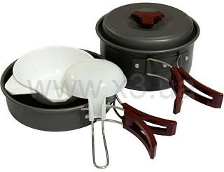 TRAMP Набор посуды из анодированного алюминия на 1-2 персоны