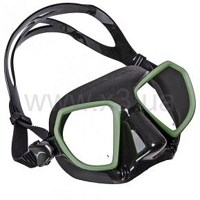SALVIMAR NOAH BLACK-GREEN (двустёкольная, черный силикон, зелёное обрамление стёкол)
