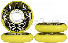 POWERSLIDE Набор колес 4 шт Tiger (Bullet Radius) 80mm/86a,yellow 4-Pack 2018