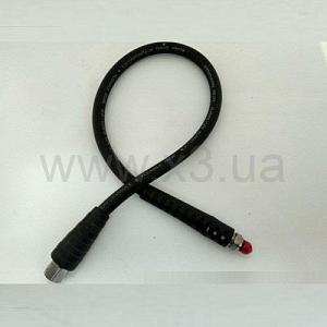 BS DIVER Шланг низкого давления в нейлоновой оплётке (для второй ступени) 90см с защитой для 1-й и 2-й ступен