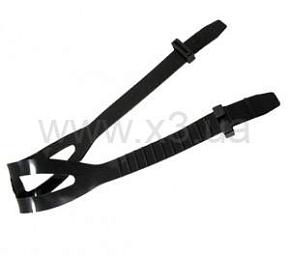 OMER Black silicone mask strap R049S