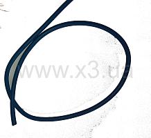 BS DIVER Латексная трубка 9мм (вн.диаметр 5мм) прозрачная в синем чулке