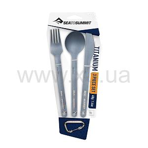 SEA TO SUMMIT Titanium Cutlery Set 3 (Knife + Fork + Spoon) нож, вилка, ложка титановые