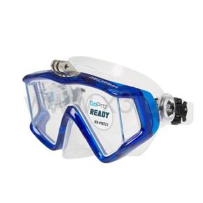 MARLIN BIG PANORAMIC Blue trans sil (трехстекольная) + крепление под камеру Go-Pro