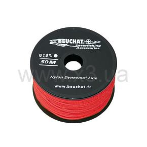 BEUCHAT Линь нейлоновый 1,5 мм, красный