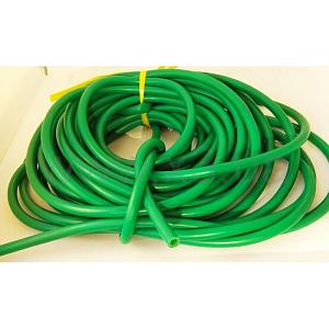 BS DIVER Латексная трубка 9мм (вн.диаметр 5мм) прозрачная в зелёном чулке