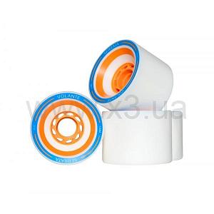 POWERSLIDE Набор колес 4шт Volante Serrate Wheels white/orange 2016