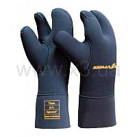 SIGMASUB Рукавицы 3-х палые 7мм. лайкра/откр.пора 