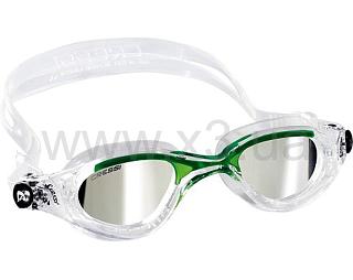 CRESSI SUB FLASH GOGGLES SIL CLEAR/FRAME MIRRORED LENS