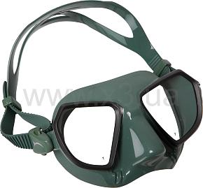 SALVIMAR NOAH GREEN -BLACK (двустёкольная, зелёный силикон, черное обрамление стёкол)